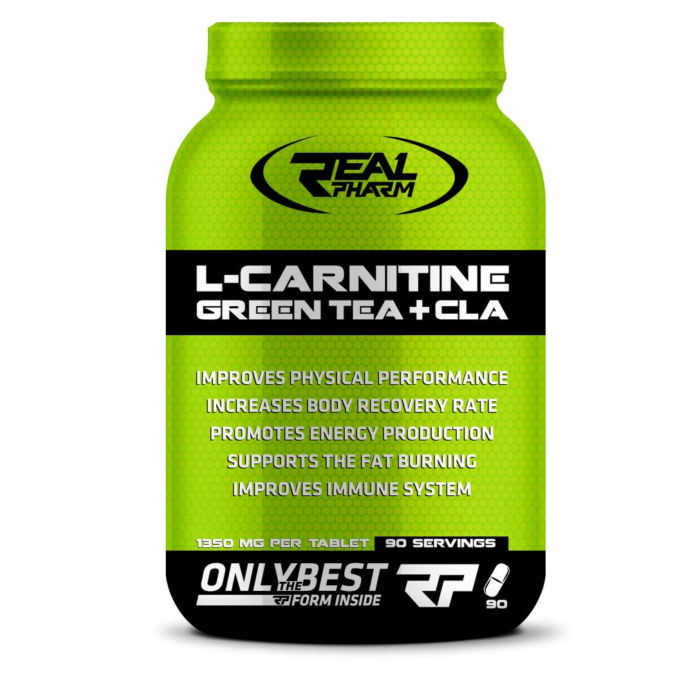 

L- Карнитин Real Pharm L-Carnitine Green Tea & Cla 90 таблеток (444183)