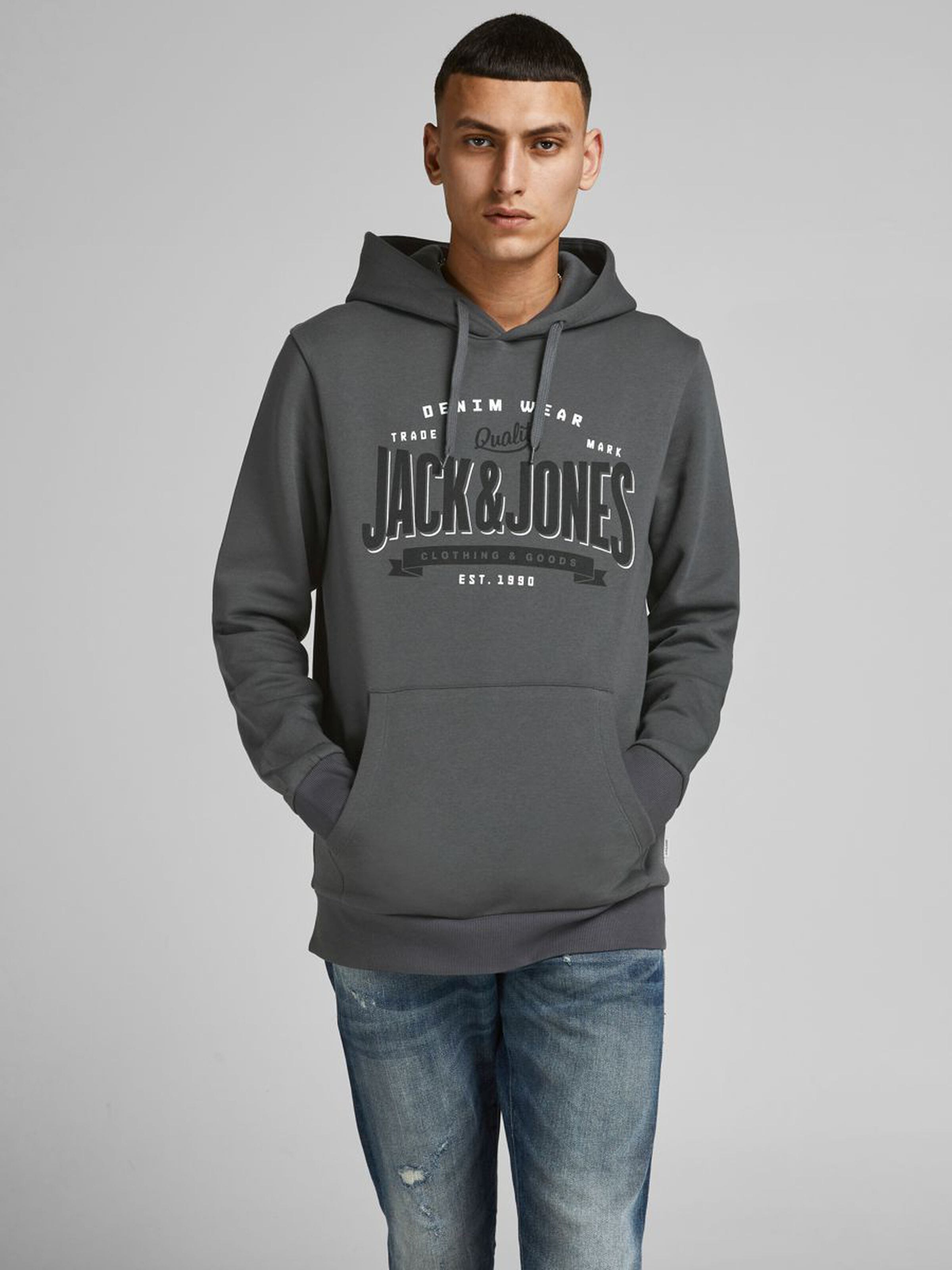 

Худи Jack & Jones 12189736  Asphalt, Худи Jack & Jones 12189736 M Asphalt