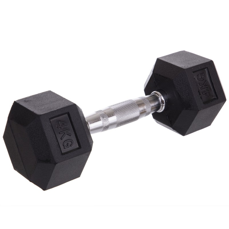 

Гантель цельная шестигранная CrossGym 1х4кг, код: SC-8013-4-S52