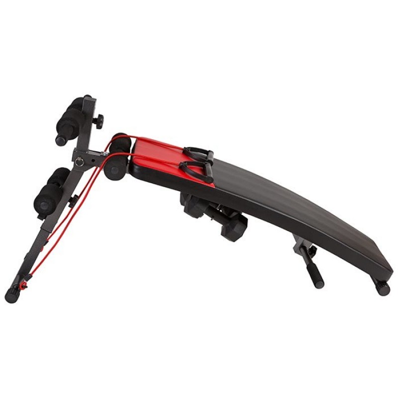 

Скамейка атлетическая изогнутая CrossGym S122, гантели, эспандер., код: 83122-WS