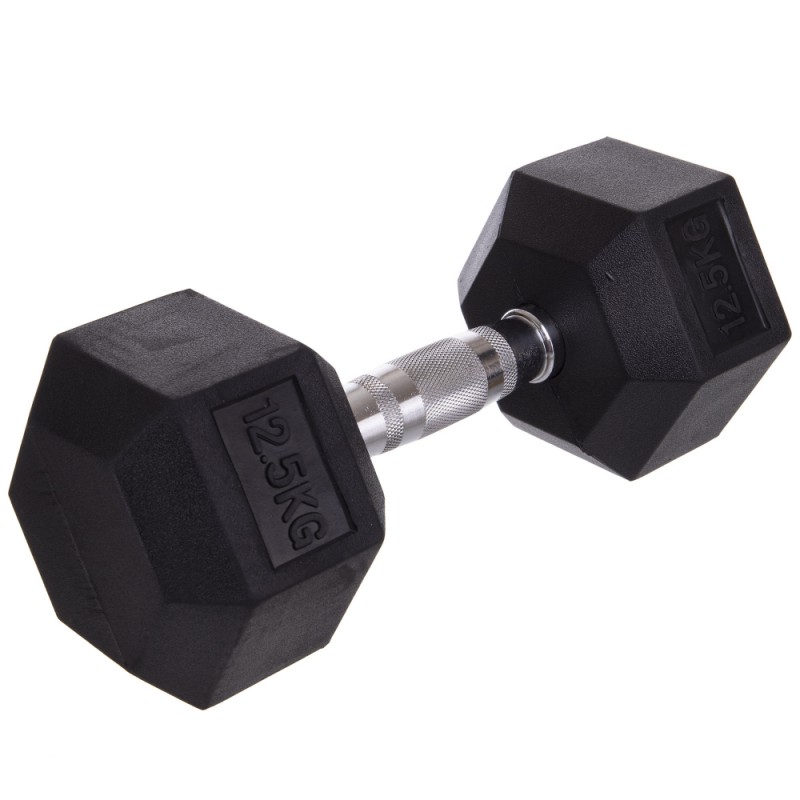 

Гантель цельная шестигранная CrossGym 1х2,5кг, код: SC-8013-12_5-S52