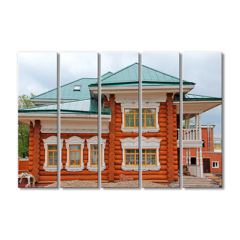 

Модульная картина Artel «Деревянный сруб» 5 модулей 80x120 см