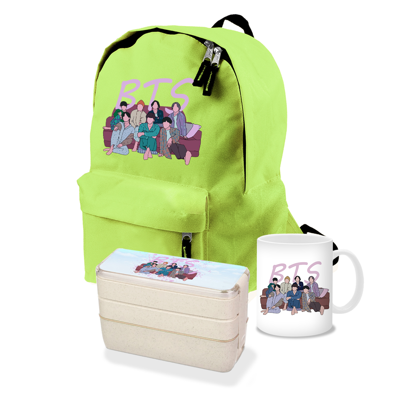 

Набор школьника БТС (BTS) (35507-3256-6) Салатовый