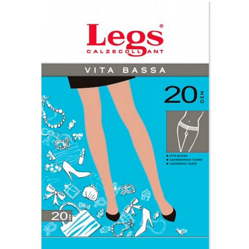 

Колготки с заниженной талией Legs 210 VITA BASSA 20d / Nero, Колготки с заниженной талией Legs 210 VITA BASSA 20d 1/2 Nero