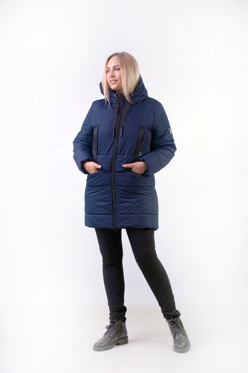 

Зимняя куртка к-63, цвет синий, Murenna Furs, размер 52