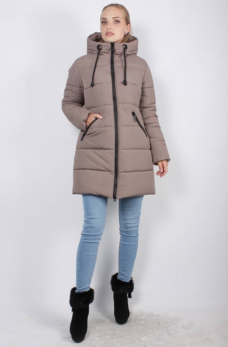 

Зимняя куртка К 30-03, цвет: Кофейный, Murenna Furs, размер 48
