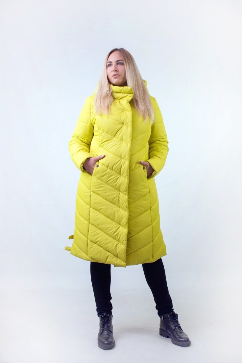 

Зимняя куртка к- 46 цвет желтый, Murenna Furs, размер 48