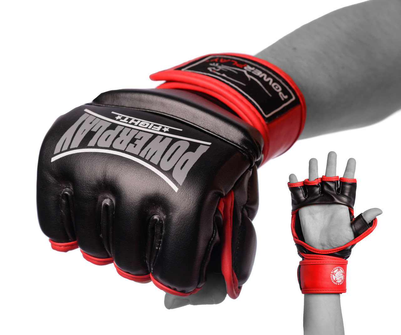 

Перчатки для MMA PowerPlay 3058 Black-Red M