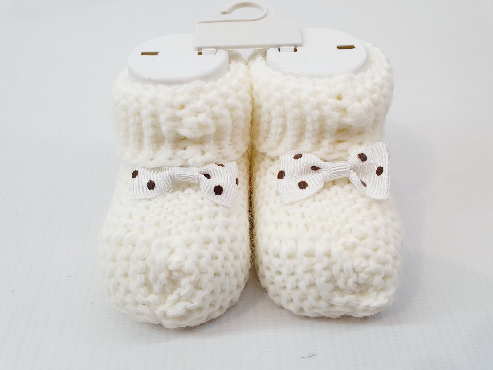 

Вязанные пинетки Kilinc bebe 25333 8см(р) молочный