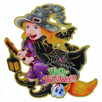 

Декор бумажный Баба Яга Halloween 18-540-2 (NAT05167)