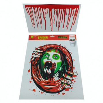 

Наклейка Девушка на унитаз Halloween 16-138-1 (NAT05181)