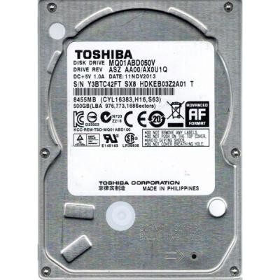 

Жесткий диск для ноутбука 2.5" 500GB Toshiba (# MQ01ABD050V #)