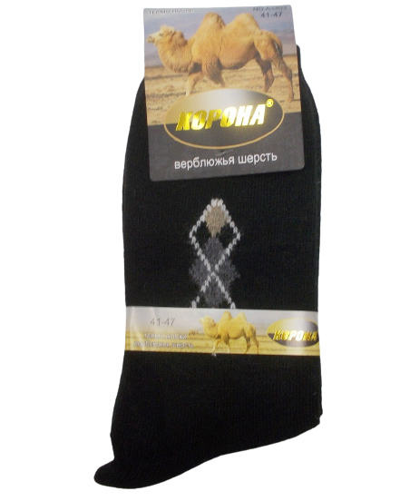 

Носки термо верблюжья шерсть Корона 1403 41-47 черные