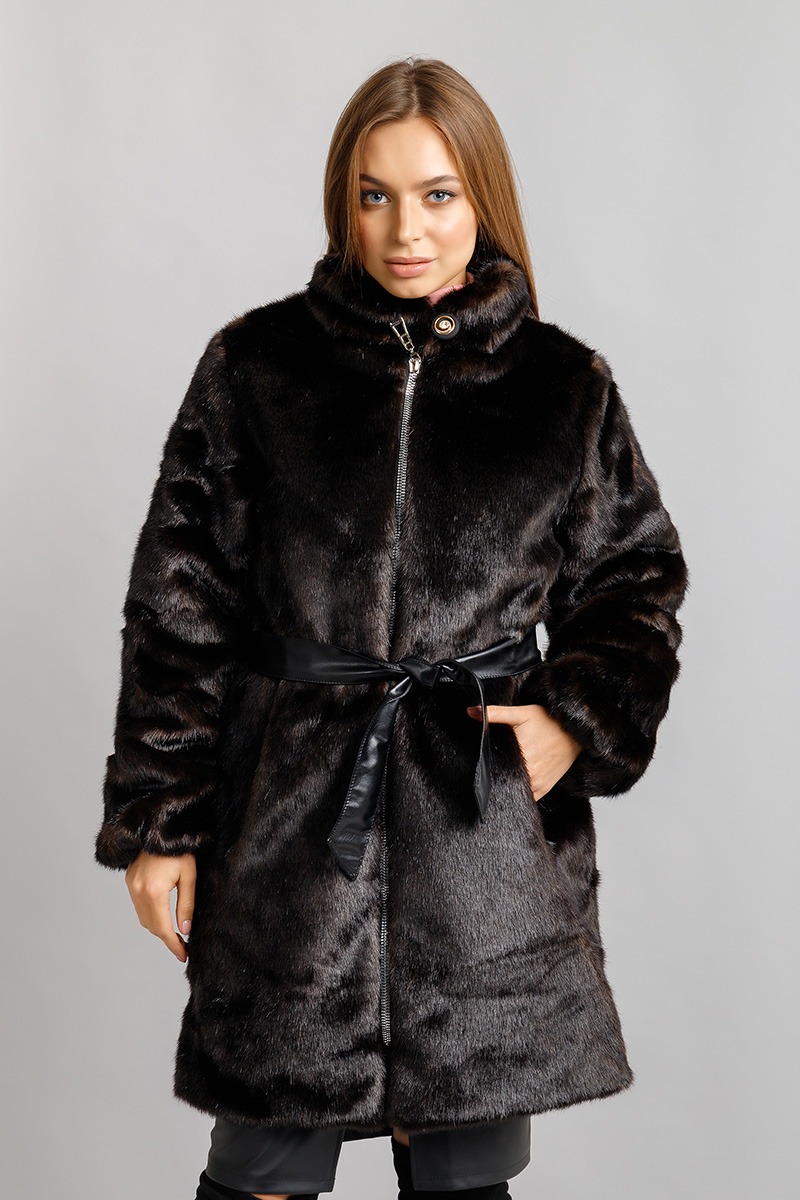 

Fashions Шуба искусственная Стефани Fashions 48 коричневый
