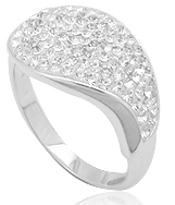 

Кольцо TN287.Серебро 925 с кристаллами Swarovski. Размер 18