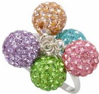 

Кольцо TN756. Серебро 925. Swarovski crystals, размер 17