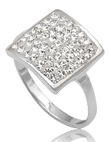 

Кольцо TN255.Серебро 925 с кристаллами Swarovski. Размер 18