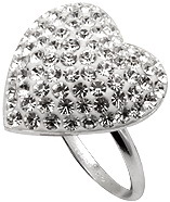 

Кольцо TN766. Серебро 925. Swarovski crystals, размер 18