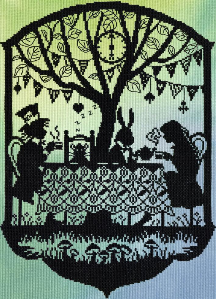 

Набор для вышивания крестом Mad Hatters Tea Party Чаепитие Безумного Шляпника Bothy Threads XFT5P