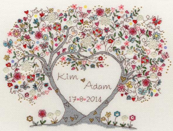 

Набор для вышивания крестом Love Blossoms Цветет любовь Bothy Threads XKA4