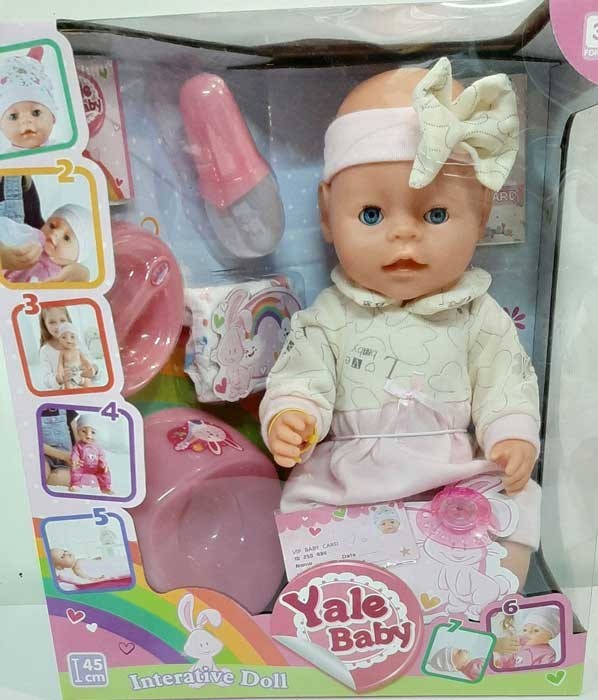 

Кукла Пупс Yale Baby с повязкой 45 см