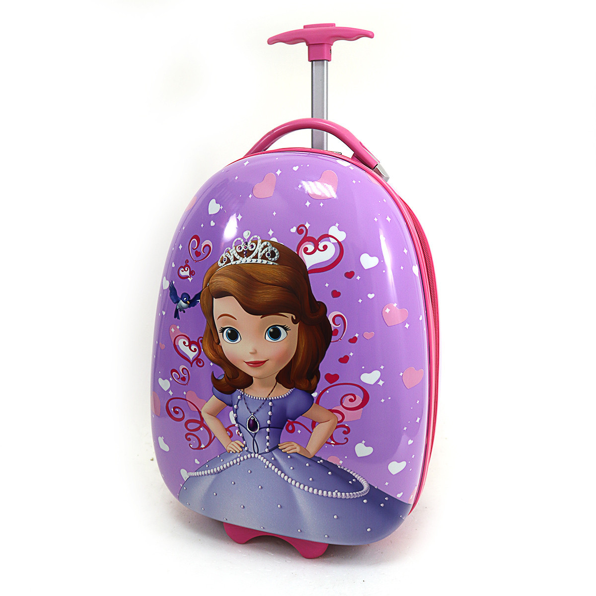 

Чемодан детский для девочки «София» Sofia the First на 2 колесах L 16"