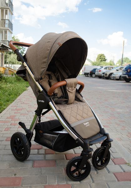 

Коляска прогулочная CARRELLO Supra (Каррелло Супра) CRL-5510 Bisquit Beige +дождевик L /1/