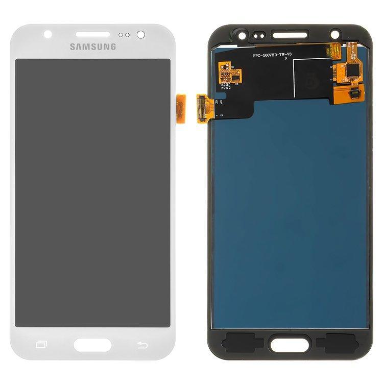 

Дисплей для мобильного телефона Samsung J5/J500, белый, с тачскрином, TFT, AAA (яркость регулируется)