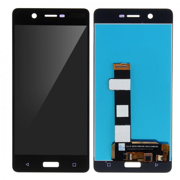 

Дисплей для мобильного телефона Nokia 5 Dual Sim/TA-1053, черный, с тачскрином [High Copy]