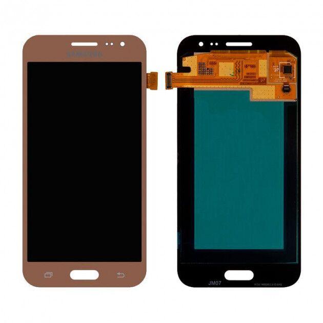 

Дисплей для мобильного телефона Samsung J2/J200, золотой, с тачскрином, OLED