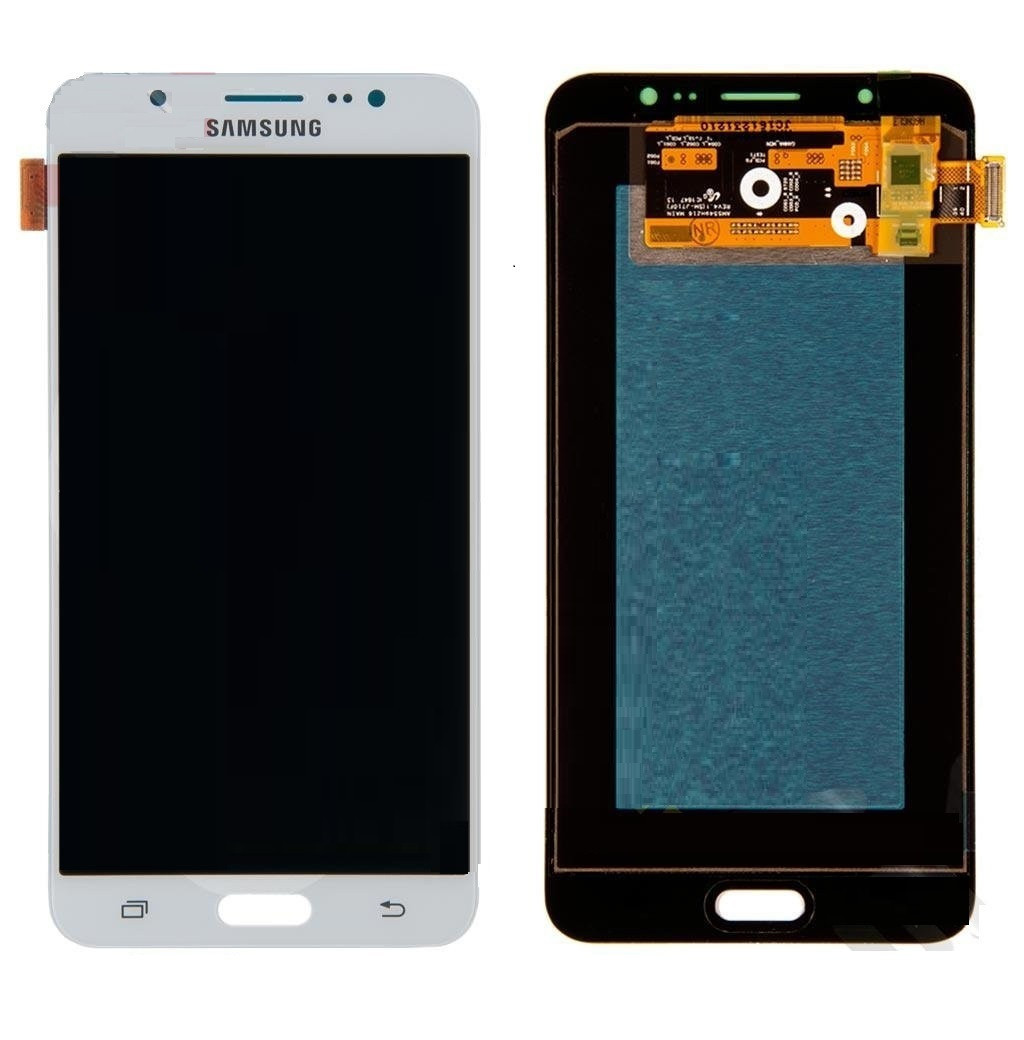 

Дисплей для мобильного телефона Samsung J7 2016/J710, белый, с тачскрином, OLED