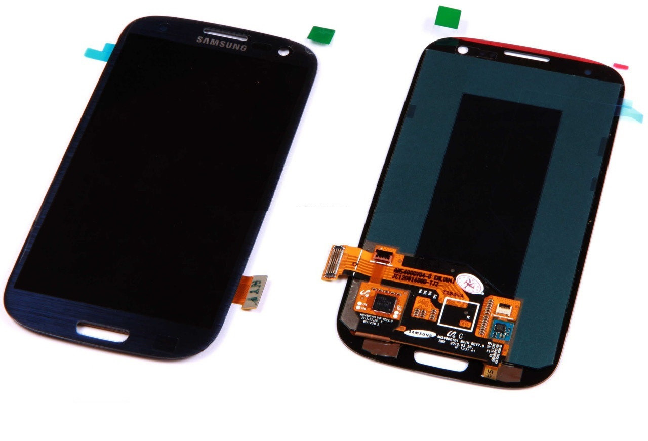 

Дисплей для мобильного телефона Samsung i9300, Galaxy S3, синий, с тачскрином, ORIG