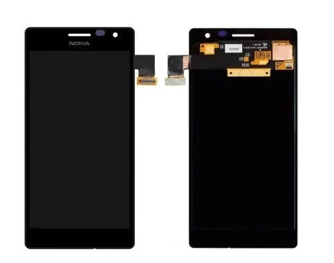 

Дисплей для мобильного телефона Nokia Lumia 730/Lumia 735/RM-1038/RM-1039/RM-1040, черный, с тачскрином, с рамой