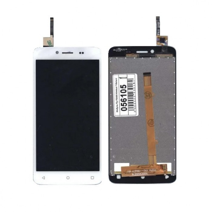 

Дисплей для мобильного телефона Fly FS505, белый, с тачскрином [High Copy]