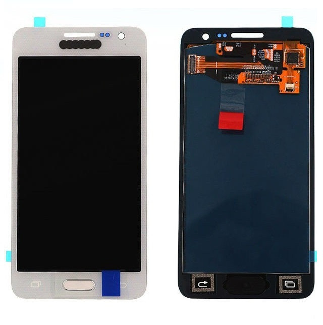 

Дисплей для мобильного телефона Samsung A3/A300, белый, с тачскрином, TFT, AAA (яркость регулируется)