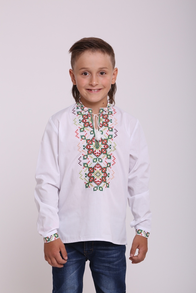 

Детская вышиванка Vyshyvanka 140 Белая 4426