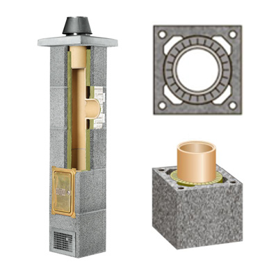 

Комплект керамического дымохода Schiedel Rondo Plus одноходовой без вентиляции 160 мм 7 м