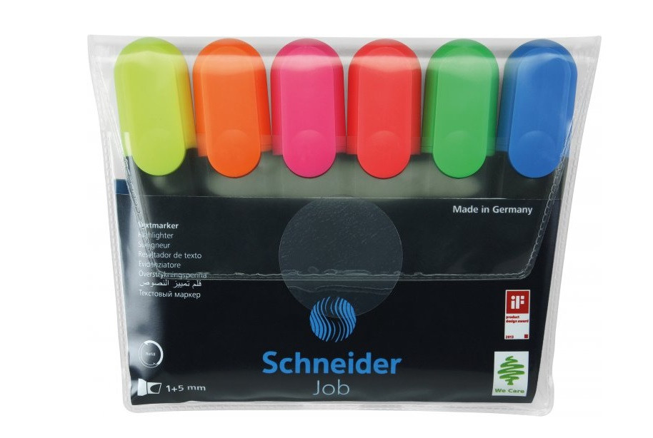

Набор маркеров текстовыделителей Schneider JOB 150 6 шт S115096