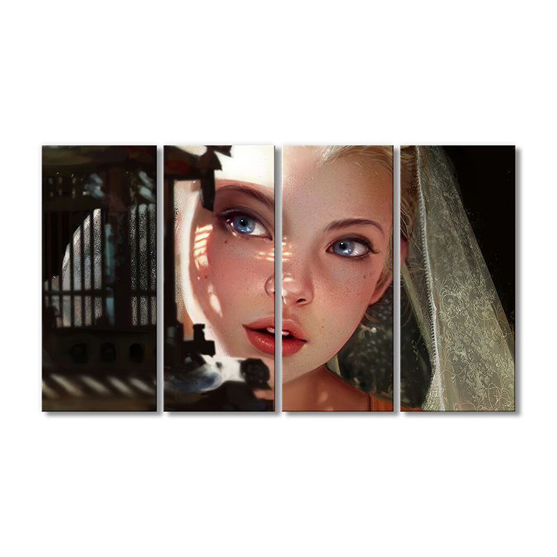 

Модульная картина Artel «Девочка с голубыми глазами» 4 модуля 60x90 см