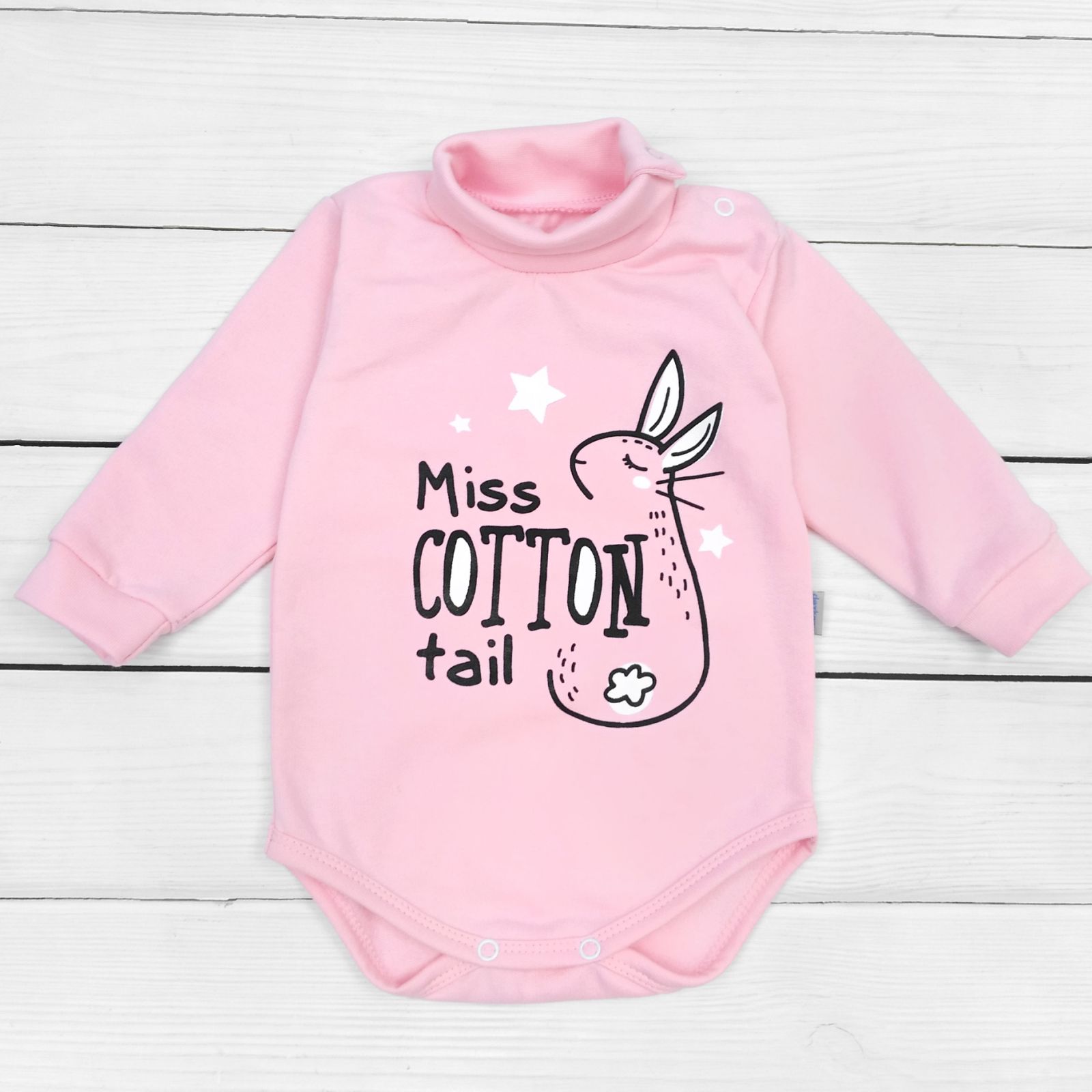 

Боди с начесом Dexter`s cotton tale 74 см розовый