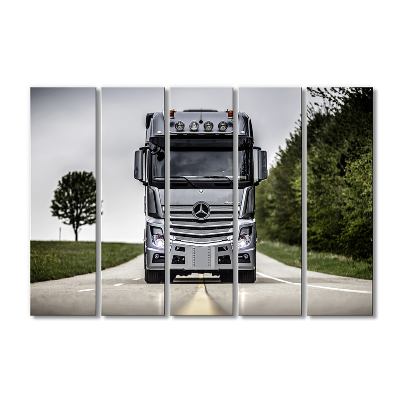 

Модульная картина Artel «Грузовик мерседес Бенц mp4» 5 модулей 120x180 см