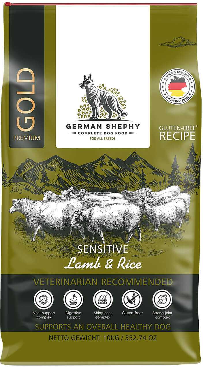 Акція на Сухой корм для собак German Shephy сочный ягненок и рис 10 кг (4260673230005) від Rozetka UA