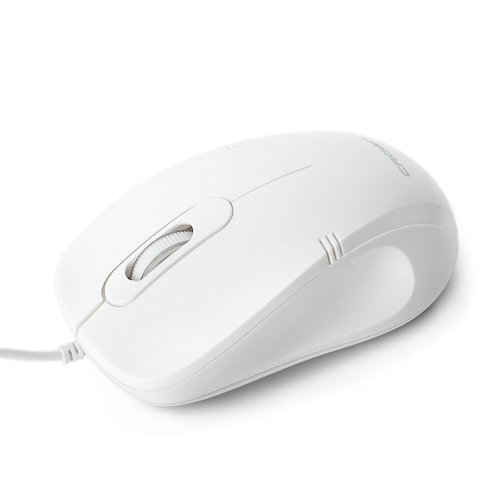 

Проводная юсб мышка с тихий кликом кнопки CROWN CMM-502 White USB
