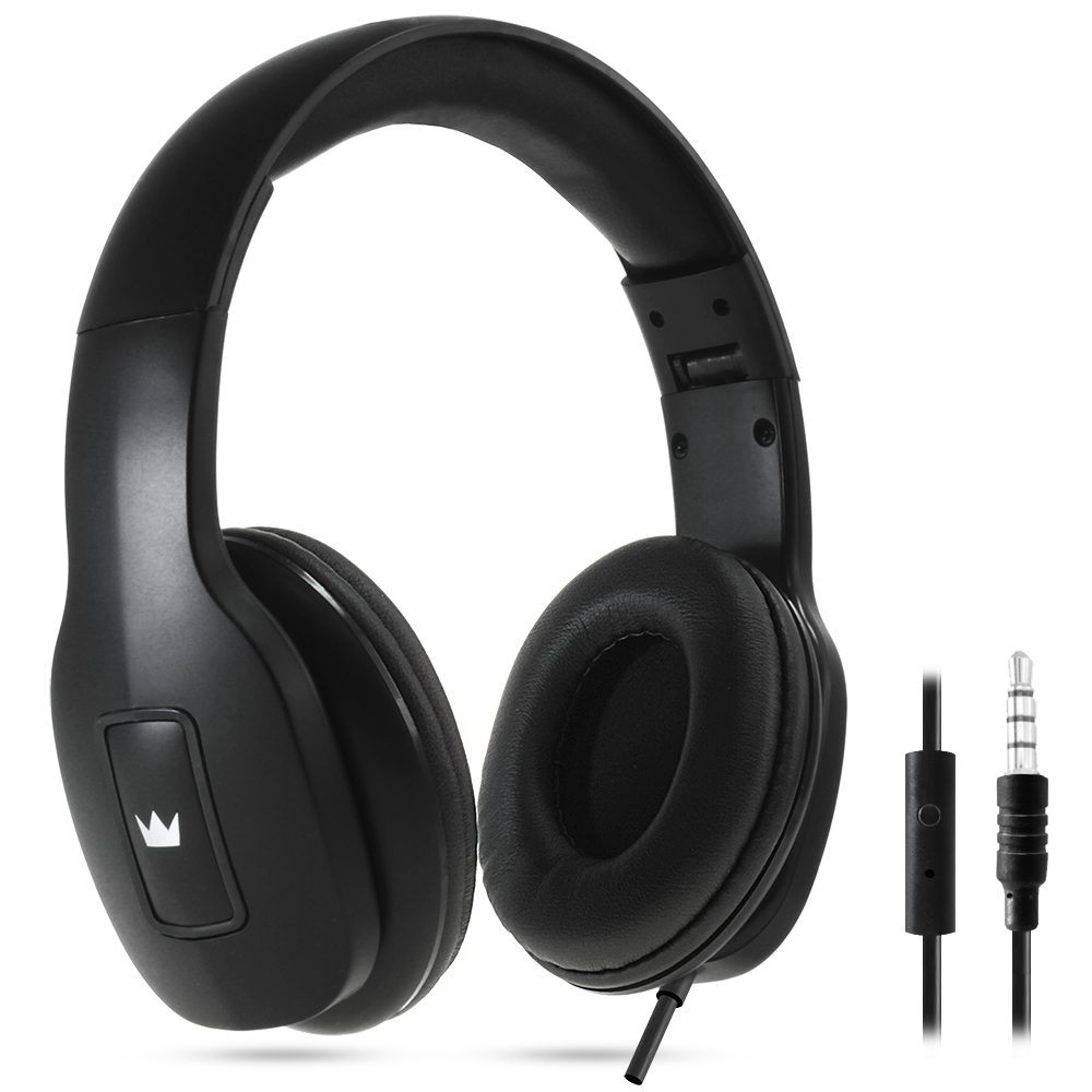 

Наушники с микрофоном CROWN CMH-209T black