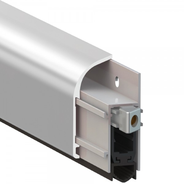 

Порог алюминиевый накладной с резиновой вставкой Comaglio 1450 83-63 см серебро