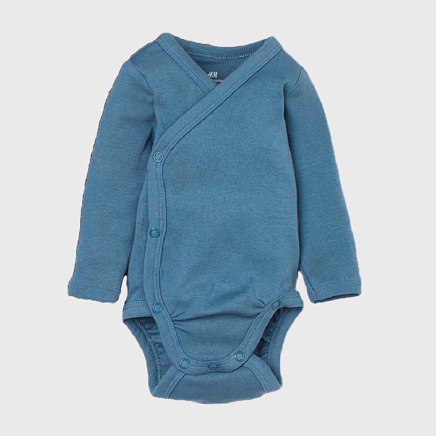 

Боди-распашонка H&M 1222709 62 см Синее