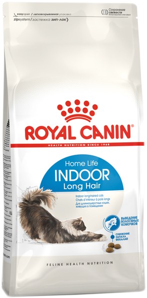 

Сухой корм для длинношерстных котов от 1 до 7 лет живущих в помещении Royal Canin Indoor Long Hair 10 кг (3182550739429)