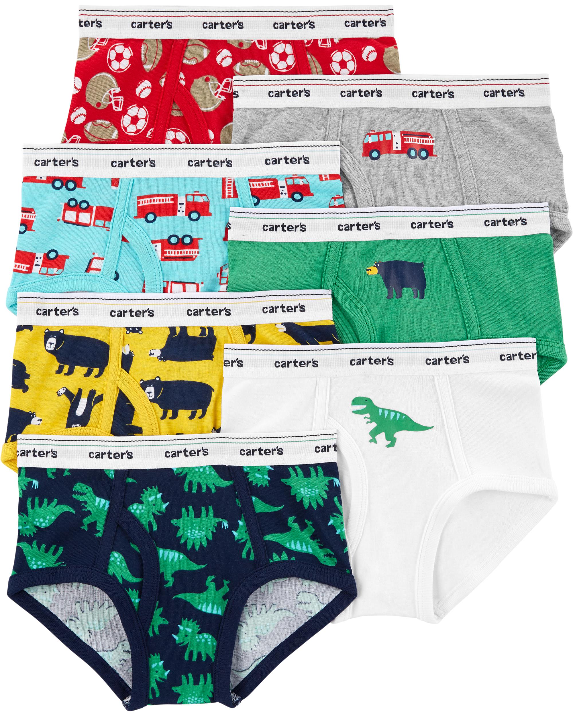 

Трусики Carters для мальчика 7 шт, 4-5 лет, 99-112 см Разноцветные (1207)