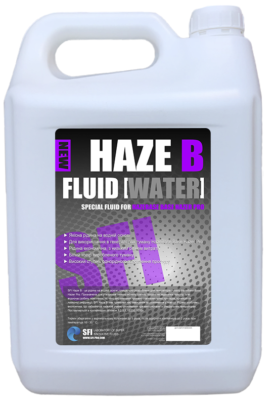 

Жидкость для генераторов тумана SFI Haze "B" Fluid Water 5л