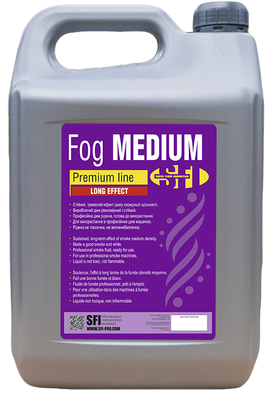 

Жидкость для дым машины Fog Medium Premium 5л